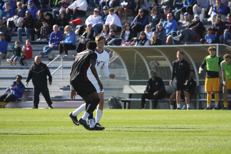 A10 Championship Final 2025 SLU vs Dayton 1 -XXXXVII.jpg :: Saint Louis University (SLU) vs University of Dayton - A10 Championship Final played at Robert R. Hermann Stadium in St Louis, Missouri, USA. Double overtime with a penalty kick shootout to decide the winner. After a 1 to 1 tie in regulation time play. SLU wins the shootout 5 to 4. NCAA Men's Soccer 2025, 11/16/2025