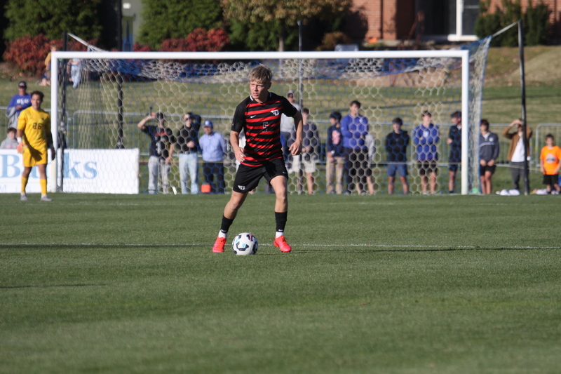 A10 Championship Final 2025 SLU vs Dayton 1A -XIV.jpg :: A10 Championship Soccer Final 2025 - 11/16/2025 - Saint Louis University (SLU) Billikens vs University of Dayton (UD) Flyers at Robert R. Hermann Stadium in St. Louis, Missouri, USA. The No. 1 and No. 3 team of the A10 Conference played to a 1 to 1 tie in regulation time. After a scoreless double overtime, the match was settled by a five-penalty kick shoot-out. SLU won 5 to 4 - NCAA Men's Soccer
