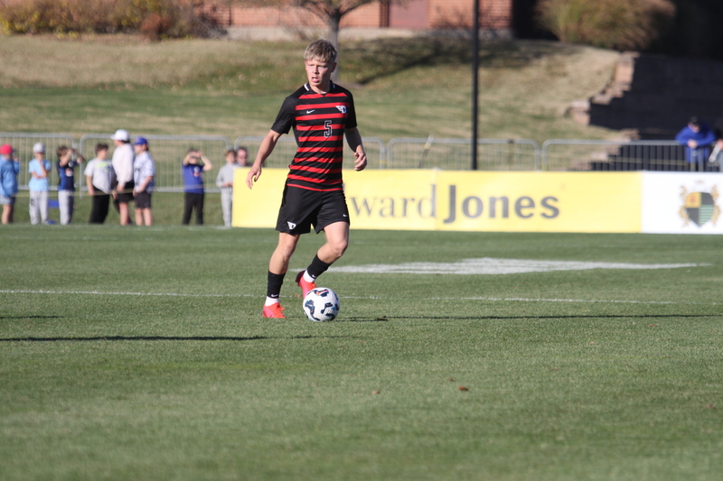 A10 Championship Final 2025 SLU vs Dayton 1A -XVII.jpg :: A10 Championship Soccer Final 2025 - 11/16/2025 - Saint Louis University (SLU) Billikens vs University of Dayton (UD) Flyers at Robert R. Hermann Stadium in St. Louis, Missouri, USA. The No. 1 and No. 3 team of the A10 Conference played to a 1 to 1 tie in regulation time. After a scoreless double overtime, the match was settled by a five-penalty kick shoot-out. SLU won 5 to 4 - NCAA Men's Soccer