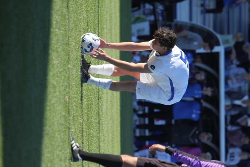 A10 Championship Final 2025 SLU vs Dayton 1A -XXX.jpg :: A10 Championship Soccer Final 2025 - 11/16/2025 - Saint Louis University (SLU) Billikens vs University of Dayton (UD) Flyers at Robert R. Hermann Stadium in St. Louis, Missouri, USA. The No. 1 and No. 3 team of the A10 Conference played to a 1 to 1 tie in regulation time. After a scoreless double overtime, the match was settled by a five-penalty kick shoot-out. SLU won 5 to 4 - NCAA Men's Soccer