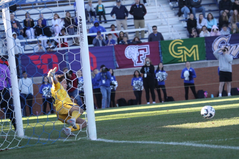 A10 Championship Final 2025 SLU vs Dayton 1A -XXXIV.jpg :: A10 Championship Soccer Final 2025 - 11/16/2025 - Saint Louis University (SLU) Billikens vs University of Dayton (UD) Flyers at Robert R. Hermann Stadium in St. Louis, Missouri, USA. The No. 1 and No. 3 team of the A10 Conference played to a 1 to 1 tie in regulation time. After a scoreless double overtime, the match was settled by a five-penalty kick shoot-out. SLU won 5 to 4 - NCAA Men's Soccer