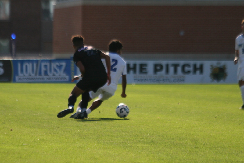 A10 Championship Final 2025 SLU vs Dayton II.jpg :: Men's A10 Championship 2025 - A10 Soccer Final 2025 - 11/16/2025 12pm, Robert R. Hermann Stadium in St. Louis, Missouri, USA, NCAA Men's Soccer, Atlantic 10 Conference Championship, the game goes to overtime after a 1 to 1 tie in regulation time.   