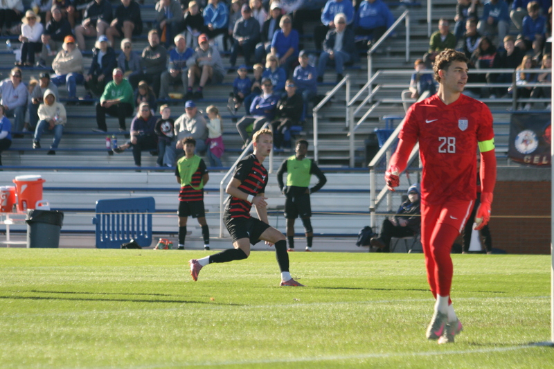 A10 Championship Final 2025 SLU vs Dayton LII.jpg :: Saint Louis University (SLU) vs University of Dayton (Flyers) during the A10 Men's Soccer Championship 2025. 11/16/2025 - Robert R. Hermann Stadium in St. Louis, Missouri, USA. NCAA Men's Soccer, Atlantic 10 Championship 2025 finals which ended in double overtime and a five-penalty shootout after a tie in regulation time.    