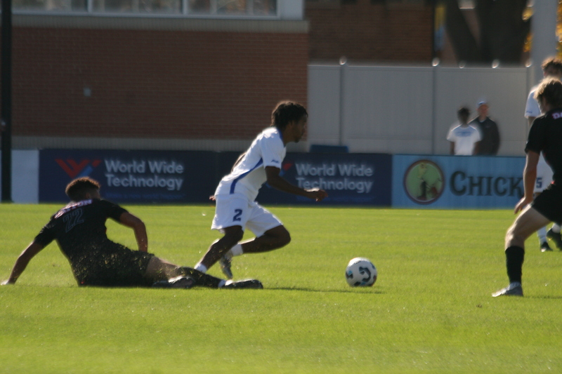 A10 Championship Final 2025 SLU vs Dayton VII.jpg :: Men's A10 Championship 2025 - A10 Soccer Final 2025 - 11/16/2025 12pm, Robert R. Hermann Stadium in St. Louis, Missouri, USA, NCAA Men's Soccer, Atlantic 10 Conference Championship, the game goes to overtime after a 1 to 1 tie in regulation time.   