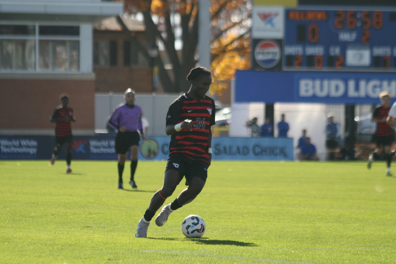 A10 Championship Final 2025 SLU vs Dayton XVII.jpg :: Men's A10 Championship 2025 - A10 Soccer Final 2025 - 11/16/2025 12pm, Robert R. Hermann Stadium in St. Louis, Missouri, USA, NCAA Men's Soccer, Atlantic 10 Conference Championship, the game goes to overtime after a 1 to 1 tie in regulation time.   