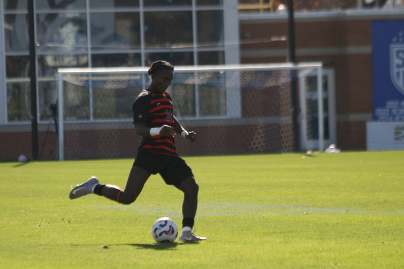A10 Championship Final 2025 SLU vs Dayton XXIX.jpg :: Saint Louis University (SLU) vs University of Dayton at the A10 Conference Soccer Championships 2025 at Robert R. Hermann Stadium in St. Louis, Missouri, USA. The match ended after a 1 to 1 tie in regulation time with two 10-minute overtime followed by a five-penalty shot shoot out with SLU besting the Dayton Flyers. NCAA Soccer, Atlantic 10 Conference