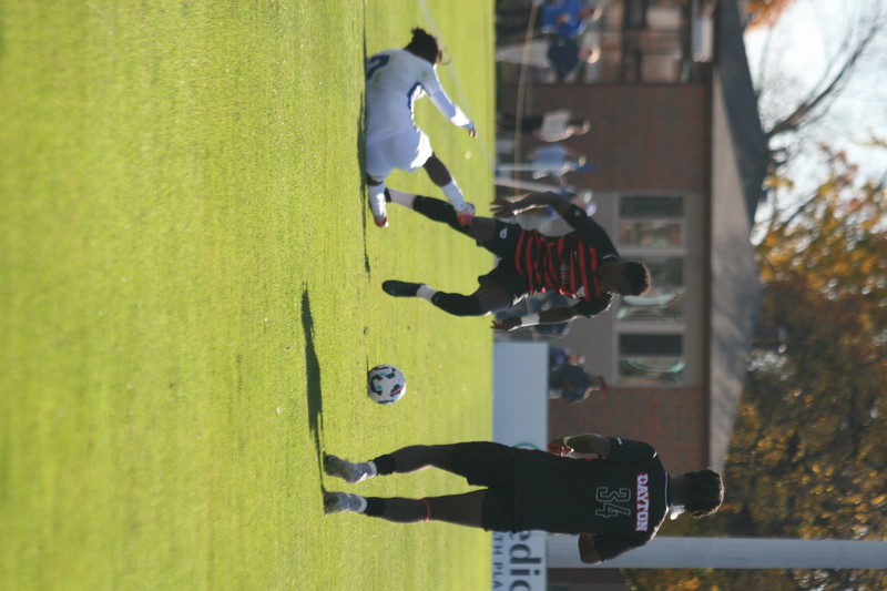A10 Championship Final 2025 SLU vs Dayton XXXII.jpg :: Saint Louis University (SLU) vs University of Dayton at the A10 Conference Soccer Championships 2025 at Robert R. Hermann Stadium in St. Louis, Missouri, USA. The match ended after a 1 to 1 tie in regulation time with two 10-minute overtime followed by a five-penalty shot shoot out with SLU besting the Dayton Flyers. NCAA Soccer, Atlantic 10 Conference