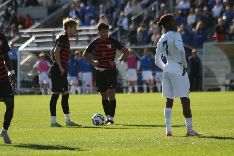 A10 Championship Final 2025 SLU vs Dayton XXXX.jpg :: Saint Louis University (SLU) vs University of Dayton at the A10 Conference Soccer Championships 2025 at Robert R. Hermann Stadium in St. Louis, Missouri, USA. The match ended after a 1 to 1 tie in regulation time with two 10-minute overtime followed by a five-penalty shot shoot out with SLU besting the Dayton Flyers. NCAA Soccer, Atlantic 10 Conference
