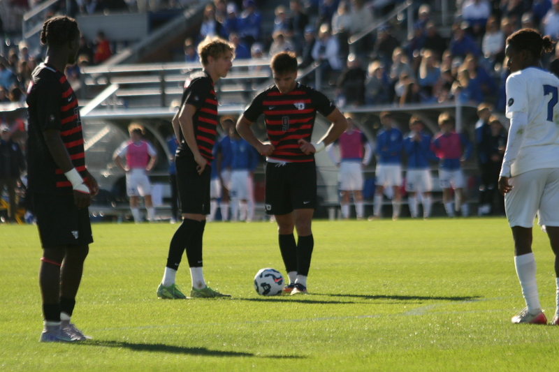 A10 Championship Final 2025 SLU vs Dayton XXXXIII.jpg :: Saint Louis University (SLU) vs University of Dayton at the A10 Conference Soccer Championships 2025 at Robert R. Hermann Stadium in St. Louis, Missouri, USA. The match ended after a 1 to 1 tie in regulation time with two 10-minute overtime followed by a five-penalty shot shoot out with SLU besting the Dayton Flyers. NCAA Soccer, Atlantic 10 Conference