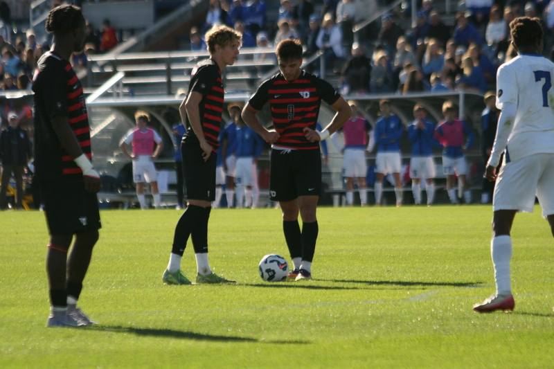 A10 Championship Final 2025 SLU vs Dayton XXXXIV.jpg :: Saint Louis University (SLU) vs University of Dayton at the A10 Conference Soccer Championships 2025 at Robert R. Hermann Stadium in St. Louis, Missouri, USA. The match ended after a 1 to 1 tie in regulation time with two 10-minute overtime followed by a five-penalty shot shoot out with SLU besting the Dayton Flyers. NCAA Soccer, Atlantic 10 Conference