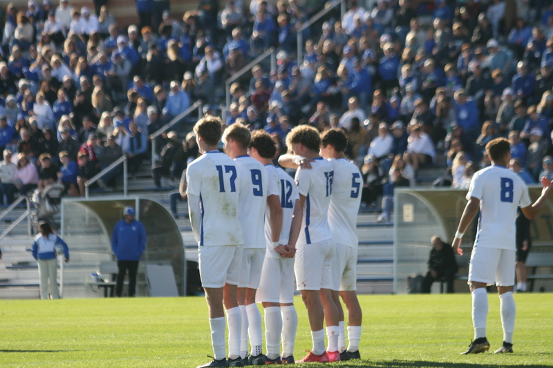 A10 Championship Final 2025 SLU vs Dayton XXXXVI.jpg :: Saint Louis University (SLU) vs University of Dayton at the A10 Conference Soccer Championships 2025 at Robert R. Hermann Stadium in St. Louis, Missouri, USA. The match ended after a 1 to 1 tie in regulation time with two 10-minute overtime followed by a five-penalty shot shoot out with SLU besting the Dayton Flyers. NCAA Soccer, Atlantic 10 Conference