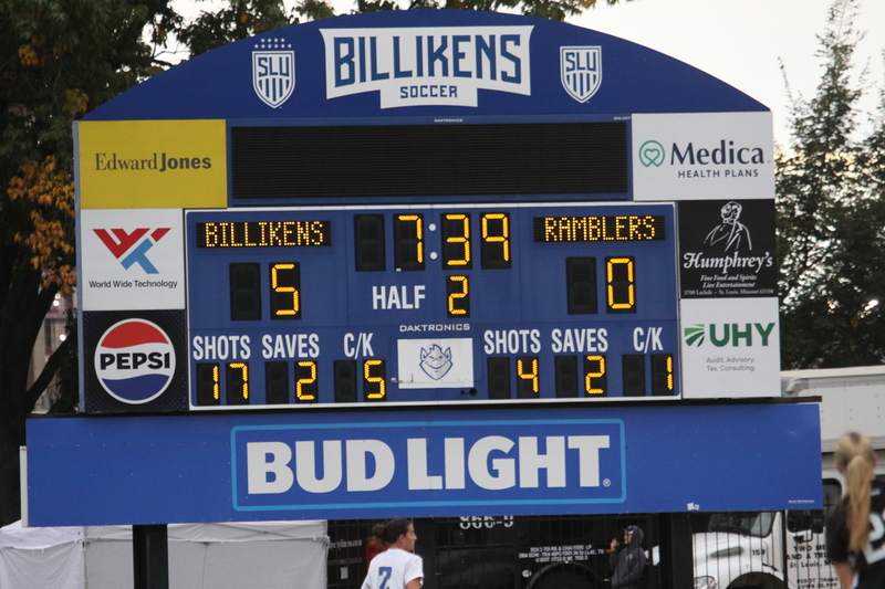 A10 Womens Soccer Championship 2025 A -CV.jpg :: Saint Louis University Womens Soccer vs Loyola University Chicago - A10 Championship, 50th Anniversary, The Billikens won 6-0 in regulation time. SLU Advanced to the Quarterfinals to face Rhode Island in the Semifinals. November 1st 2025. NCAA Womens soccer at Robert R. Hermann Stadium in St. Louis, Missouri, USA. 