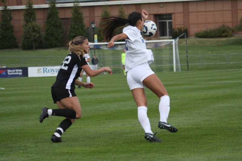 A10 Womens Soccer Championship 2025 A -LVIII.jpg :: Saint Louis University vs Loyola University Chicago at the A10 Womens Soccer Championship 2025. November 1st 2025 this is the A10 Championship Womens Quarterfinals. The Billikens won 6 to 0 in regulation play. NCAA Womens soccer at Robert R. Hermann Stadium in St. Louis, Missouri, USA.  