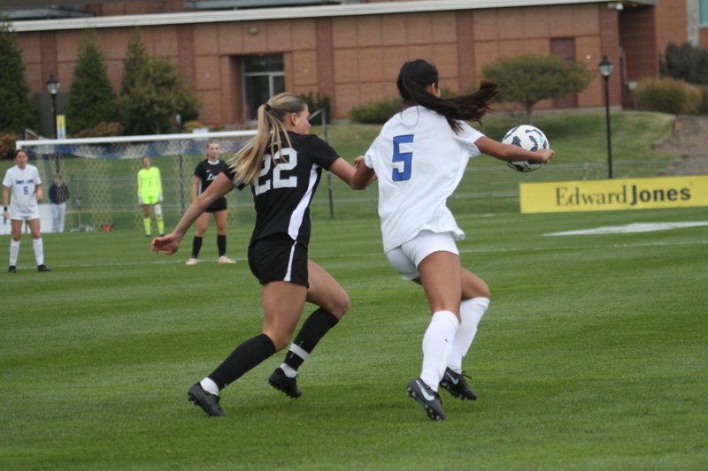 A10 Womens Soccer Championship 2025 A -LX.jpg :: Saint Louis University vs Loyola University Chicago at the A10 Womens Soccer Championship 2025. November 1st 2025 this is the A10 Championship Womens Quarterfinals. The Billikens won 6 to 0 in regulation play. NCAA Womens soccer at Robert R. Hermann Stadium in St. Louis, Missouri, USA.  