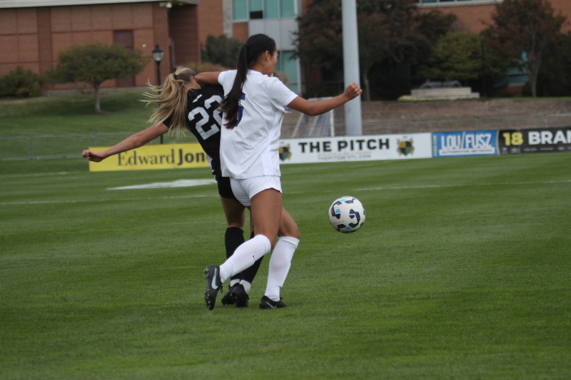 A10 Womens Soccer Championship 2025 A -LXII.jpg :: Saint Louis University vs Loyola University Chicago at the A10 Womens Soccer Championship 2025. November 1st 2025 this is the A10 Championship Womens Quarterfinals. The Billikens won 6 to 0 in regulation play. NCAA Womens soccer at Robert R. Hermann Stadium in St. Louis, Missouri, USA.  