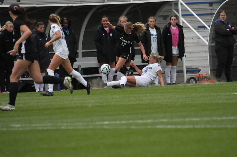 A10 Womens Soccer Championship 2025 A -LXXXIV.jpg :: Saint Louis University Womens Soccer vs Loyola University Chicago - A10 Championship, 50th Anniversary, The Billikens won 6-0 in regulation time. SLU Advanced to the Quarterfinals to face Rhode Island in the Semifinals. November 1st 2025. NCAA Womens soccer at Robert R. Hermann Stadium in St. Louis, Missouri, USA. 