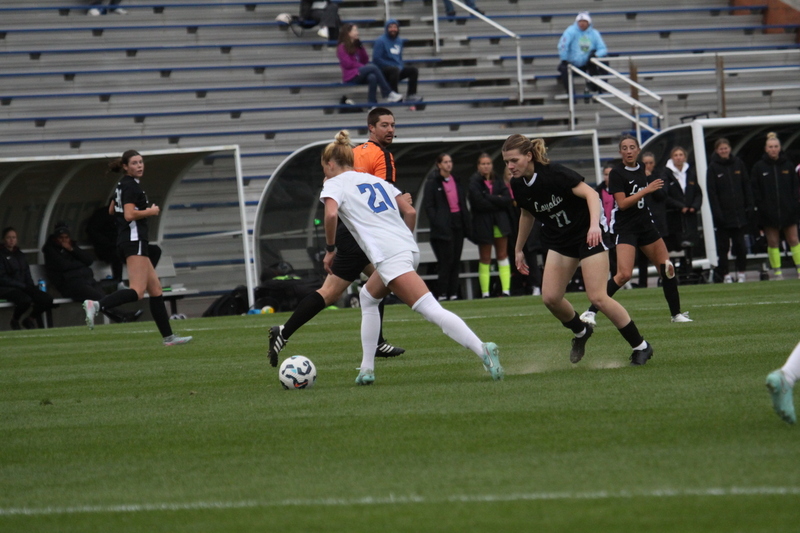 A10 Womens Soccer Championship 2025 A -LXXXXII.jpg :: Saint Louis University Womens Soccer vs Loyola University Chicago - A10 Championship, 50th Anniversary, The Billikens won 6-0 in regulation time. SLU Advanced to the Quarterfinals to face Rhode Island in the Semifinals. November 1st 2025. NCAA Womens soccer at Robert R. Hermann Stadium in St. Louis, Missouri, USA. 