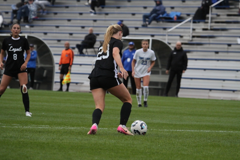 A10 Womens Soccer Championship 2025 A -LXXXXVIII.jpg :: Saint Louis University Womens Soccer vs Loyola University Chicago - A10 Championship, 50th Anniversary, The Billikens won 6-0 in regulation time. SLU Advanced to the Quarterfinals to face Rhode Island in the Semifinals. November 1st 2025. NCAA Womens soccer at Robert R. Hermann Stadium in St. Louis, Missouri, USA. 