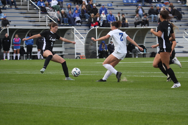 A10 Womens Soccer Championship 2025 A -XII.jpg :: Saint Louis University vs Loyola University Chicago at the A10 Womens Soccer Championship 2025. November 1st 2025 this is the A10 Championship Womens Quarterfinals. The Billikens won 6 to 0 in regulation play. NCAA Womens soccer at Robert R. Hermann Stadium in St. Louis, Missouri, USA.  