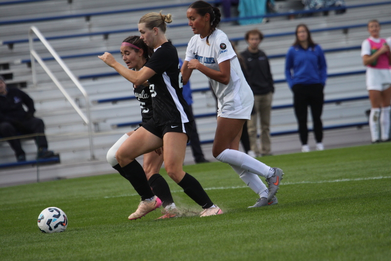 A10 Womens Soccer Championship 2025 A -XIX.jpg :: Saint Louis University vs Loyola University Chicago at the A10 Womens Soccer Championship 2025. November 1st 2025 this is the A10 Championship Womens Quarterfinals. The Billikens won 6 to 0 in regulation play. NCAA Womens soccer at Robert R. Hermann Stadium in St. Louis, Missouri, USA.  