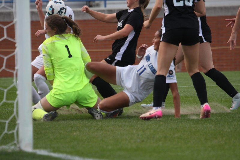 A10 Womens Soccer Championship 2025 A -XXI.jpg :: Saint Louis University vs Loyola University Chicago at the A10 Womens Soccer Championship 2025. November 1st 2025 this is the A10 Championship Womens Quarterfinals. The Billikens won 6 to 0 in regulation play. NCAA Womens soccer at Robert R. Hermann Stadium in St. Louis, Missouri, USA.  