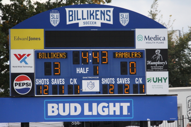 A10 Womens Soccer Championship 2025 A -XXVIII.jpg :: Saint Louis University vs Loyola University Chicago at the A10 Womens Soccer Championship 2025. November 1st 2025 this is the A10 Championship Womens Quarterfinals. The Billikens won 6 to 0 in regulation play. NCAA Womens soccer at Robert R. Hermann Stadium in St. Louis, Missouri, USA.  