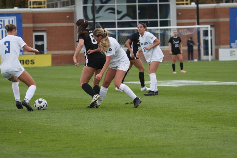 A10 Womens Soccer Championship 2025 A -XXXIV.jpg :: Saint Louis University vs Loyola University Chicago at the A10 Womens Soccer Championship 2025. November 1st 2025 this is the A10 Championship Womens Quarterfinals. The Billikens won 6 to 0 in regulation play. NCAA Womens soccer at Robert R. Hermann Stadium in St. Louis, Missouri, USA.  