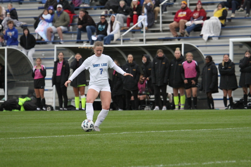 A10 Womens Soccer Championship 2025 B -VI.jpg :: Saint Louis University Womens Soccer vs Loyola University Chicago - A10 Championship, 50th Anniversary, The Billikens won 6-0 in regulation time. SLU Advanced to the Quarterfinals to face Rhode Island in the Semifinals. November 1st 2025. NCAA Womens soccer at Robert R. Hermann Stadium in St. Louis, Missouri, USA. 
