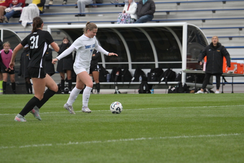 A10 Womens Soccer Championship 2025 B -VII.jpg :: Saint Louis University (SLU) Billikens vs University of Loyola Chicago Women's Soccer 2025 in the Quarterfinals of the A10 Conference Championship 2025. The Quarterfinals were held at Robert R. Hermann Stadium in St. Louis, Missouri, USA. SLU won 6-0 and advances to the Semifinals to face University of Rhode Island. NCAA Women's Soccer A10 Conference Championship 2025.