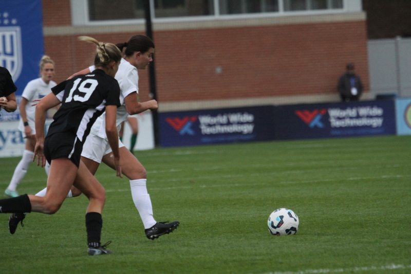 A10 Womens Soccer Championship 2025 B -XV.jpg :: Saint Louis University (SLU) Billikens vs University of Loyola Chicago Women's Soccer 2025 in the Quarterfinals of the A10 Conference Championship 2025. The Quarterfinals were held at Robert R. Hermann Stadium in St. Louis, Missouri, USA. SLU won 6-0 and advances to the Semifinals to face University of Rhode Island. NCAA Women's Soccer A10 Conference Championship 2025.