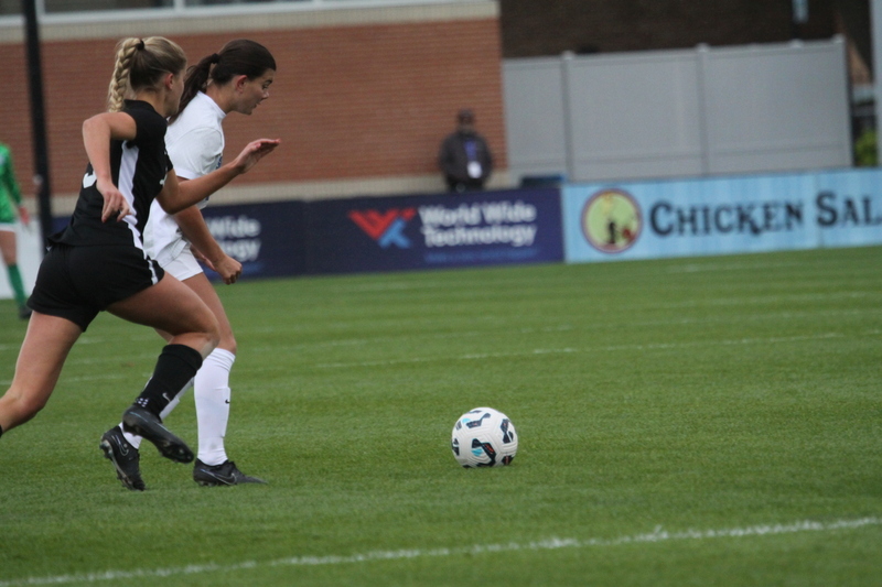 A10 Womens Soccer Championship 2025 B -XVI.jpg :: Saint Louis University (SLU) Billikens vs University of Loyola Chicago Women's Soccer 2025 in the Quarterfinals of the A10 Conference Championship 2025. The Quarterfinals were held at Robert R. Hermann Stadium in St. Louis, Missouri, USA. SLU won 6-0 and advances to the Semifinals to face University of Rhode Island. NCAA Women's Soccer A10 Conference Championship 2025.