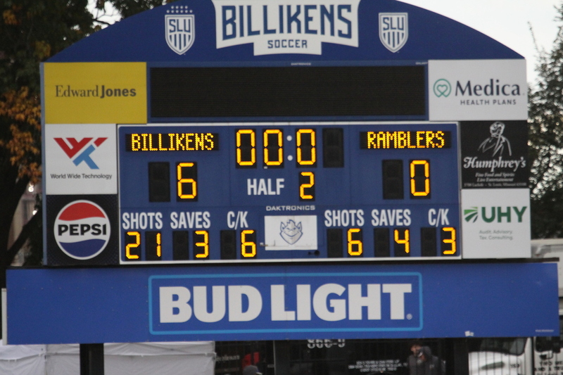 A10 Womens Soccer Championship 2025 B -XXII.jpg :: Saint Louis University (SLU) Billikens vs University of Loyola Chicago Women's Soccer 2025 in the Quarterfinals of the A10 Conference Championship 2025. The Quarterfinals were held at Robert R. Hermann Stadium in St. Louis, Missouri, USA. SLU won 6-0 and advances to the Semifinals to face University of Rhode Island. NCAA Women's Soccer A10 Conference Championship 2025.