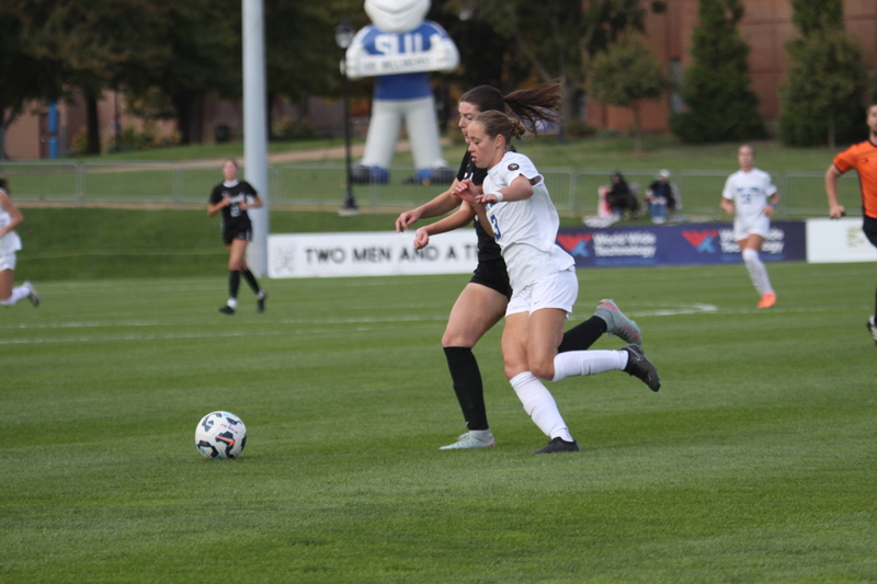 A10 Womens Soccer Championship 2025 CIV.jpg :: Saint Louis University vs Loyola University Chicago at the A10 Womens Soccer Championship 2025. November 1st 2025 this is the A10 Championship Womens Quarterfinals. The Billikens won 6 to 0 in regulation play. NCAA Womens soccer at Robert R. Hermann Stadium in St. Louis, Missouri, USA.  