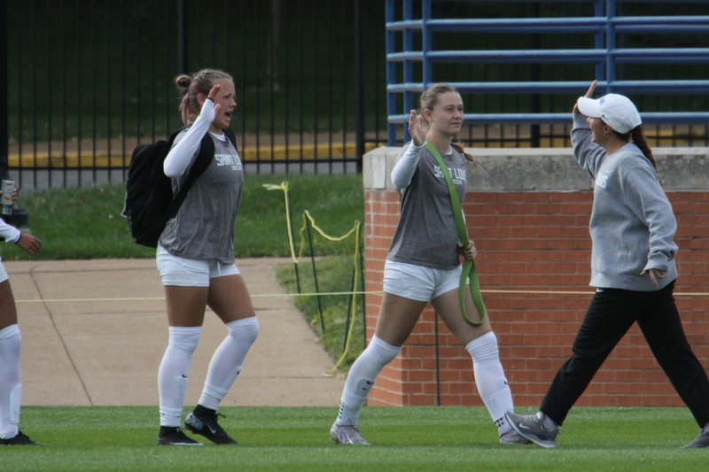 A10 Womens Soccer Championship 2025 IV.jpg :: Saint Louis University Women's Soccer vs Loyola Chicago 2025 at Robert R. Herman Stadium in St. Louis, Missouri, USA. Ramblers fall to the Billikens 6-0 in the A10 Quarterfinals of the 2025 Women's Soccer Championship. This is also the Atlantic 10 Conference 50-year Anniversary. NCAA Womens Soccer SLU advances to the A10 semifinals to face Number 4 Rhode Island.