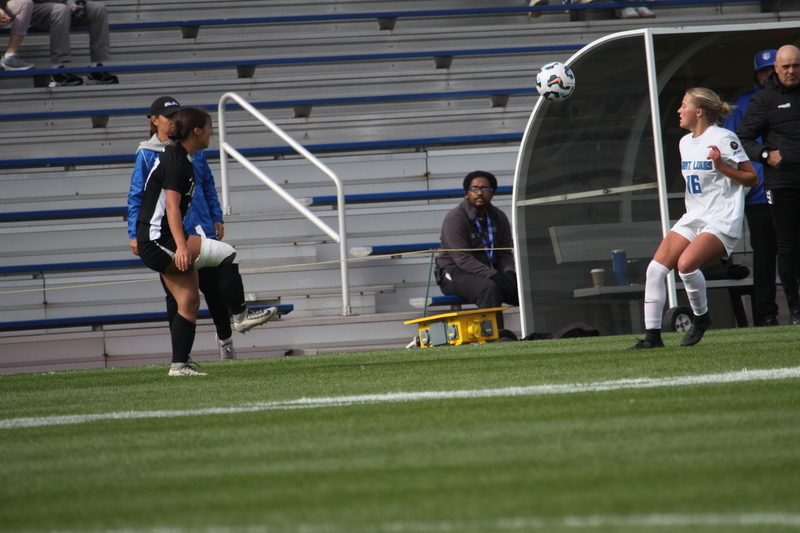 A10 Womens Soccer Championship 2025 LII.jpg :: Saint Louis University Women's Soccer vs Loyola Chicago 2025 at Robert R. Herman Stadium in St. Louis, Missouri, USA. Ramblers fall to the Billikens 6-0 in the A10 Quarterfinals of the 2025 Women's Soccer Championship. This is also the Atlantic 10 Conference 50-year Anniversary. NCAA Womens Soccer SLU advances to the A10 semifinals to face Number 4 Rhode Island.