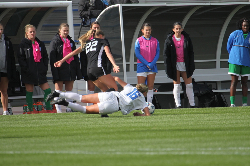 A10 Womens Soccer Championship 2025 LXXVII.jpg :: Saint Louis University Women's Soccer vs Loyola Chicago 2025 at Robert R. Herman Stadium in St. Louis, Missouri, USA. Ramblers fall to the Billikens 6-0 in the A10 Quarterfinals of the 2025 Women's Soccer Championship. This is also the Atlantic 10 Conference 50-year Anniversary. NCAA Womens Soccer SLU advances to the A10 semifinals to face Number 4 Rhode Island.