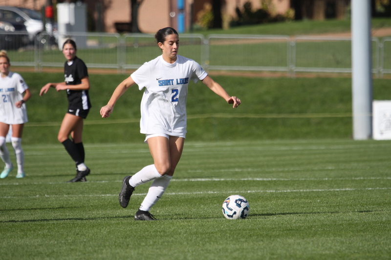 A10 Womens Soccer Championship 2025 LXXXIX.jpg :: Saint Louis University Women's Soccer vs Loyola Chicago during the A10 Women's Soccer Championship 2025. This is the Quarterfinals held in St. Louis, Missouri, USA held at Robert R. Hermann Stadium. SLU advances to the semifinals after the 6-0 win. November 1st 2025. NCAA Womens Soccer, Atlantic 10 Conference Division I