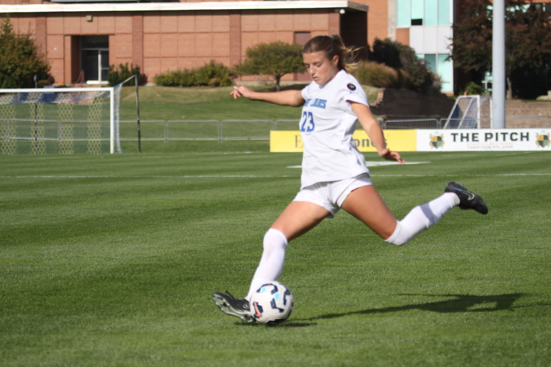 A10 Womens Soccer Championship 2025 LXXXXV.jpg :: Saint Louis University Women's Soccer vs Loyola Chicago during the A10 Women's Soccer Championship 2025. This is the Quarterfinals held in St. Louis, Missouri, USA held at Robert R. Hermann Stadium. SLU advances to the semifinals after the 6-0 win. November 1st 2025. NCAA Womens Soccer, Atlantic 10 Conference Division I