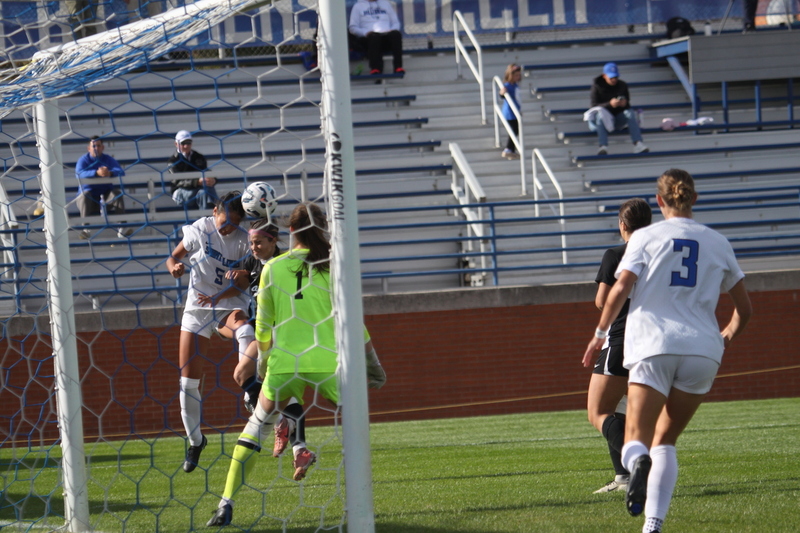 A10 Womens Soccer Championship 2025 LXXXXVI.jpg :: Saint Louis University Women's Soccer vs Loyola Chicago during the A10 Women's Soccer Championship 2025. This is the Quarterfinals held in St. Louis, Missouri, USA held at Robert R. Hermann Stadium. SLU advances to the semifinals after the 6-0 win. November 1st 2025. NCAA Womens Soccer, Atlantic 10 Conference Division I
