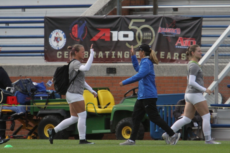 A10 Womens Soccer Championship 2025 VI.jpg :: Saint Louis University Women's Soccer vs Loyola Chicago 2025 at Robert R. Herman Stadium in St. Louis, Missouri, USA. Ramblers fall to the Billikens 6-0 in the A10 Quarterfinals of the 2025 Women's Soccer Championship. This is also the Atlantic 10 Conference 50-year Anniversary. NCAA Womens Soccer SLU advances to the A10 semifinals to face Number 4 Rhode Island.