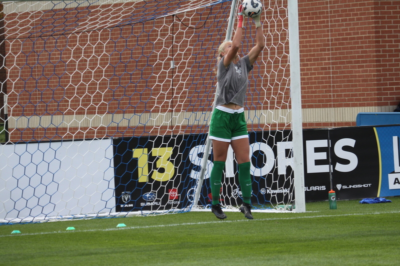 A10 Womens Soccer Championship 2025 X.jpg :: Saint Louis University Women's Soccer vs Loyola Chicago 2025 at Robert R. Herman Stadium in St. Louis, Missouri, USA. Ramblers fall to the Billikens 6-0 in the A10 Quarterfinals of the 2025 Women's Soccer Championship. This is also the Atlantic 10 Conference 50-year Anniversary. NCAA Womens Soccer SLU advances to the A10 semifinals to face Number 4 Rhode Island.