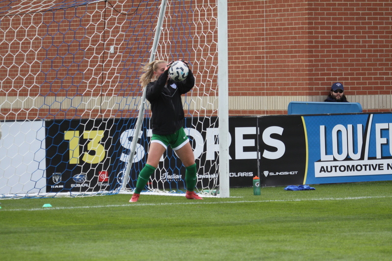 A10 Womens Soccer Championship 2025 XV.jpg :: Saint Louis University Women's Soccer vs Loyola Chicago 2025 at Robert R. Herman Stadium in St. Louis, Missouri, USA. Ramblers fall to the Billikens 6-0 in the A10 Quarterfinals of the 2025 Women's Soccer Championship. This is also the Atlantic 10 Conference 50-year Anniversary. NCAA Womens Soccer SLU advances to the A10 semifinals to face Number 4 Rhode Island.