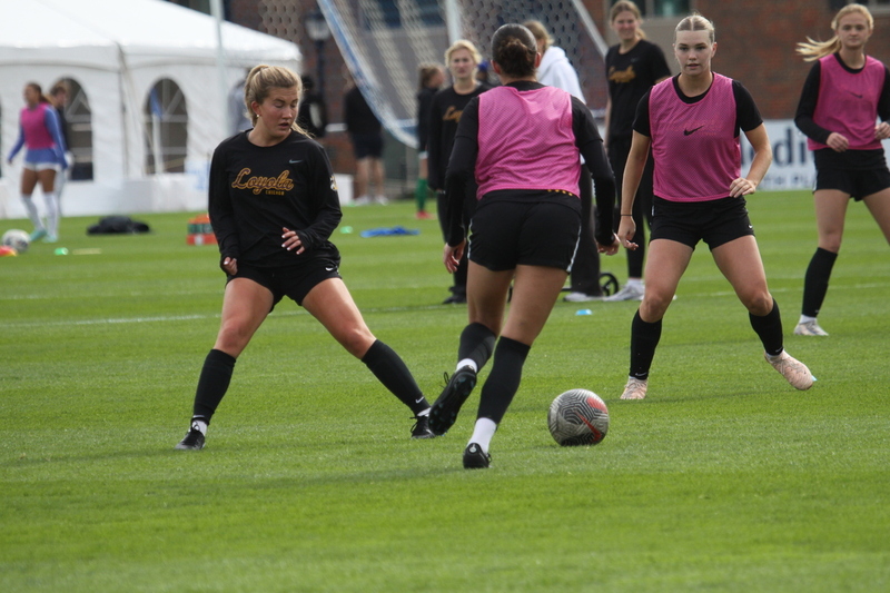 A10 Womens Soccer Championship 2025 XXI.jpg :: Saint Louis University Women's Soccer vs Loyola Chicago 2025 at Robert R. Herman Stadium in St. Louis, Missouri, USA. Ramblers fall to the Billikens 6-0 in the A10 Quarterfinals of the 2025 Women's Soccer Championship. This is also the Atlantic 10 Conference 50-year Anniversary. NCAA Womens Soccer SLU advances to the A10 semifinals to face Number 4 Rhode Island.