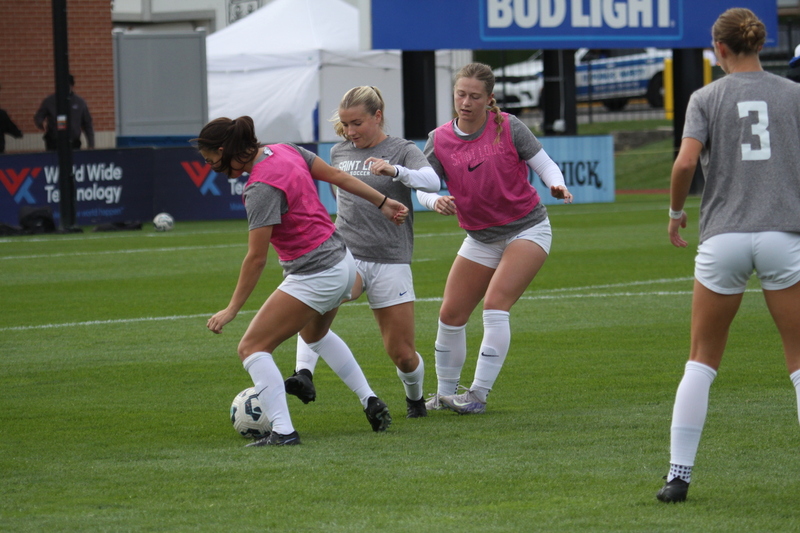 A10 Womens Soccer Championship 2025 XXIII.jpg :: Saint Louis University Women's Soccer vs Loyola Chicago 2025 at Robert R. Herman Stadium in St. Louis, Missouri, USA. Ramblers fall to the Billikens 6-0 in the A10 Quarterfinals of the 2025 Women's Soccer Championship. This is also the Atlantic 10 Conference 50-year Anniversary. NCAA Womens Soccer SLU advances to the A10 semifinals to face Number 4 Rhode Island.