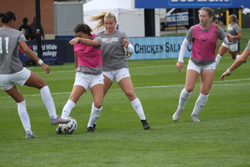 A10 Womens Soccer Championship 2025 XXV.jpg :: Saint Louis University Women's Soccer vs Loyola Chicago 2025 at Robert R. Herman Stadium in St. Louis, Missouri, USA. Ramblers fall to the Billikens 6-0 in the A10 Quarterfinals of the 2025 Women's Soccer Championship. This is also the Atlantic 10 Conference 50-year Anniversary. NCAA Womens Soccer SLU advances to the A10 semifinals to face Number 4 Rhode Island.
