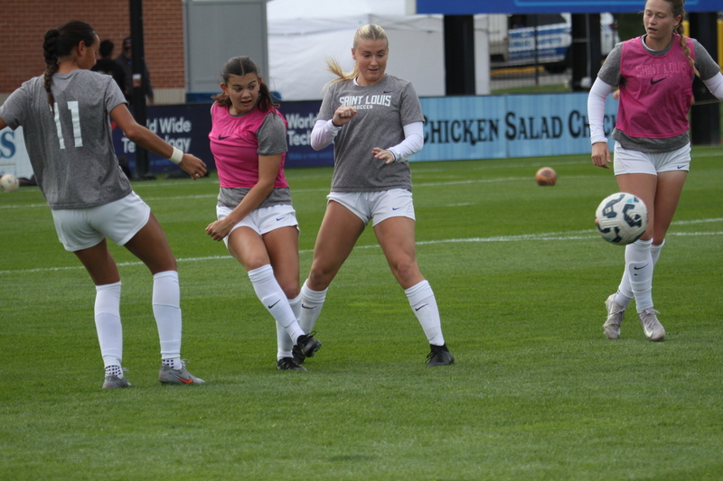 A10 Womens Soccer Championship 2025 XXVI.jpg :: Saint Louis University Women's Soccer vs Loyola Chicago 2025 at Robert R. Herman Stadium in St. Louis, Missouri, USA. Ramblers fall to the Billikens 6-0 in the A10 Quarterfinals of the 2025 Women's Soccer Championship. This is also the Atlantic 10 Conference 50-year Anniversary. NCAA Womens Soccer SLU advances to the A10 semifinals to face Number 4 Rhode Island.