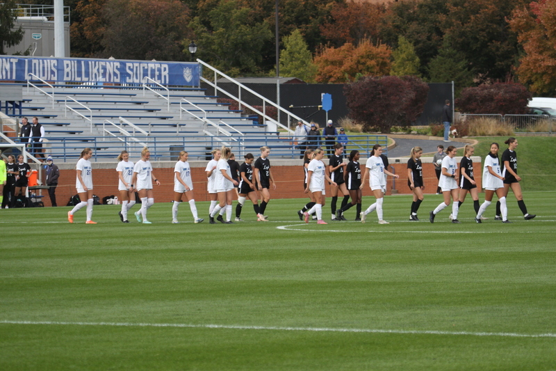 A10 Womens Soccer Championship 2025 XXVIII.jpg :: Saint Louis University Women's Soccer vs Loyola Chicago 2025 at Robert R. Herman Stadium in St. Louis, Missouri, USA. Ramblers fall to the Billikens 6-0 in the A10 Quarterfinals of the 2025 Women's Soccer Championship. This is also the Atlantic 10 Conference 50-year Anniversary. NCAA Womens Soccer SLU advances to the A10 semifinals to face Number 4 Rhode Island.