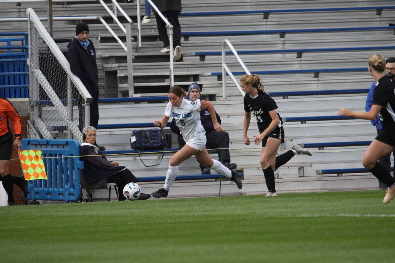 A10 Womens Soccer Championship 2025 XXXV.jpg :: Saint Louis University Women's Soccer vs Loyola Chicago 2025 at Robert R. Herman Stadium in St. Louis, Missouri, USA. Ramblers fall to the Billikens 6-0 in the A10 Quarterfinals of the 2025 Women's Soccer Championship. This is also the Atlantic 10 Conference 50-year Anniversary. NCAA Womens Soccer SLU advances to the A10 semifinals to face Number 4 Rhode Island.