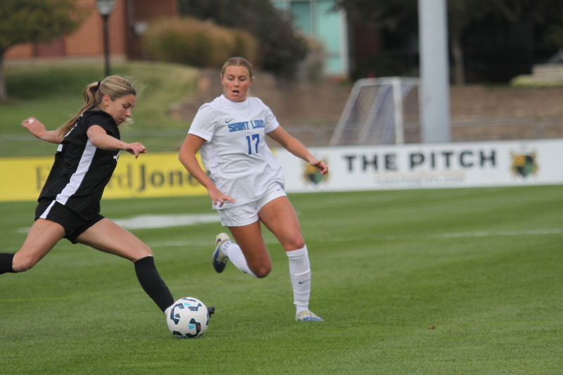 A10 Womens Soccer Championship 2025 XXXXII.jpg :: Saint Louis University Women's Soccer vs Loyola Chicago 2025 at Robert R. Herman Stadium in St. Louis, Missouri, USA. Ramblers fall to the Billikens 6-0 in the A10 Quarterfinals of the 2025 Women's Soccer Championship. This is also the Atlantic 10 Conference 50-year Anniversary. NCAA Womens Soccer SLU advances to the A10 semifinals to face Number 4 Rhode Island.