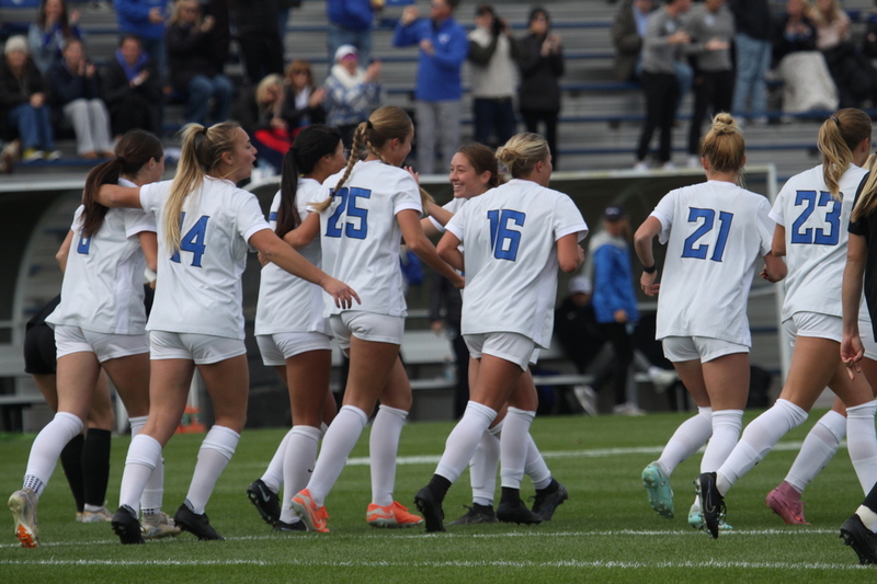 A10 Womens Soccer Championship 2025 XXXXVII.jpg :: Saint Louis University Women's Soccer vs Loyola Chicago 2025 at Robert R. Herman Stadium in St. Louis, Missouri, USA. Ramblers fall to the Billikens 6-0 in the A10 Quarterfinals of the 2025 Women's Soccer Championship. This is also the Atlantic 10 Conference 50-year Anniversary. NCAA Womens Soccer SLU advances to the A10 semifinals to face Number 4 Rhode Island.